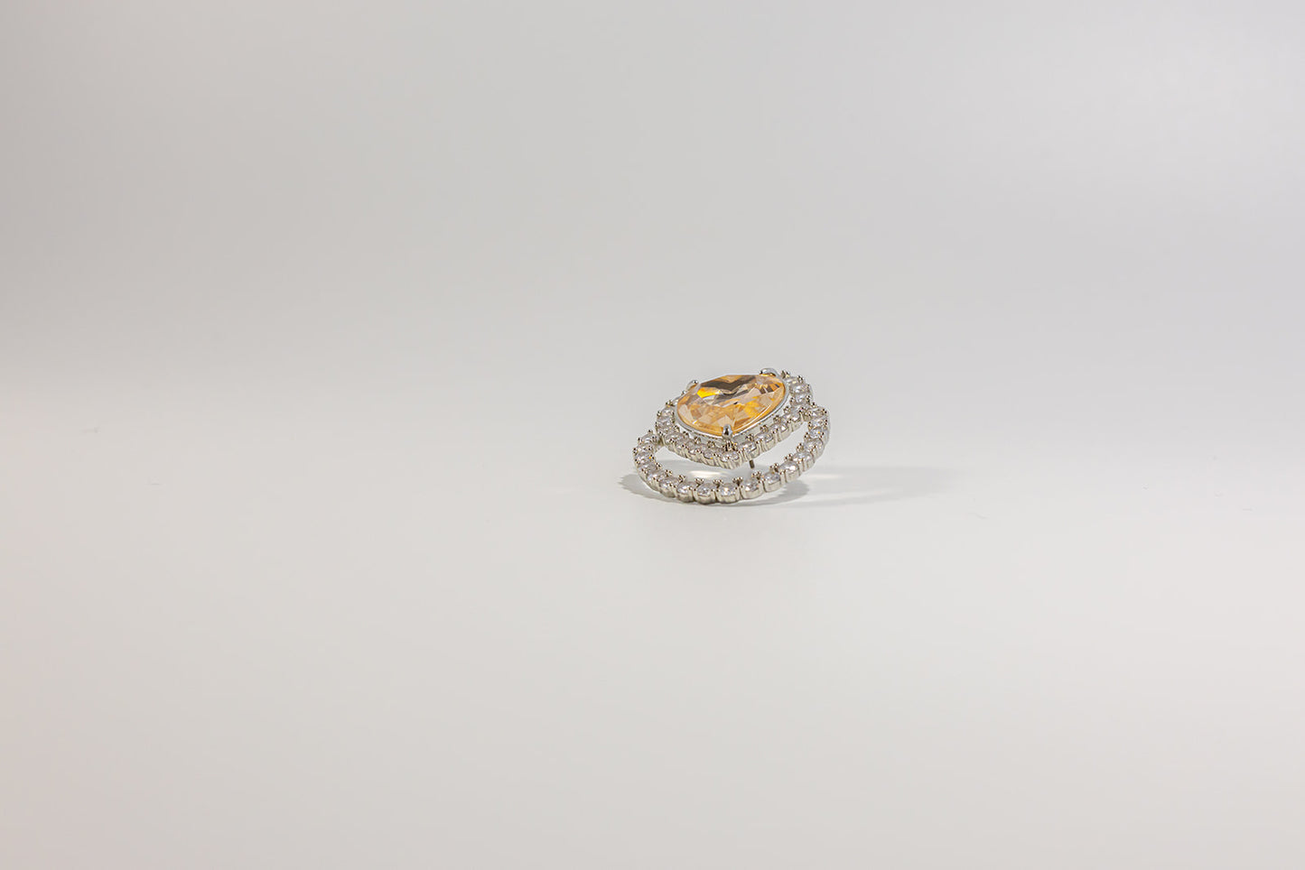 Yellow Heart-Shaped Citrine Earrings