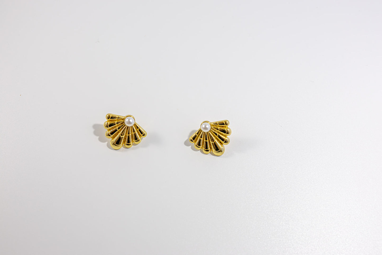Shell Pin Pair of Earrings