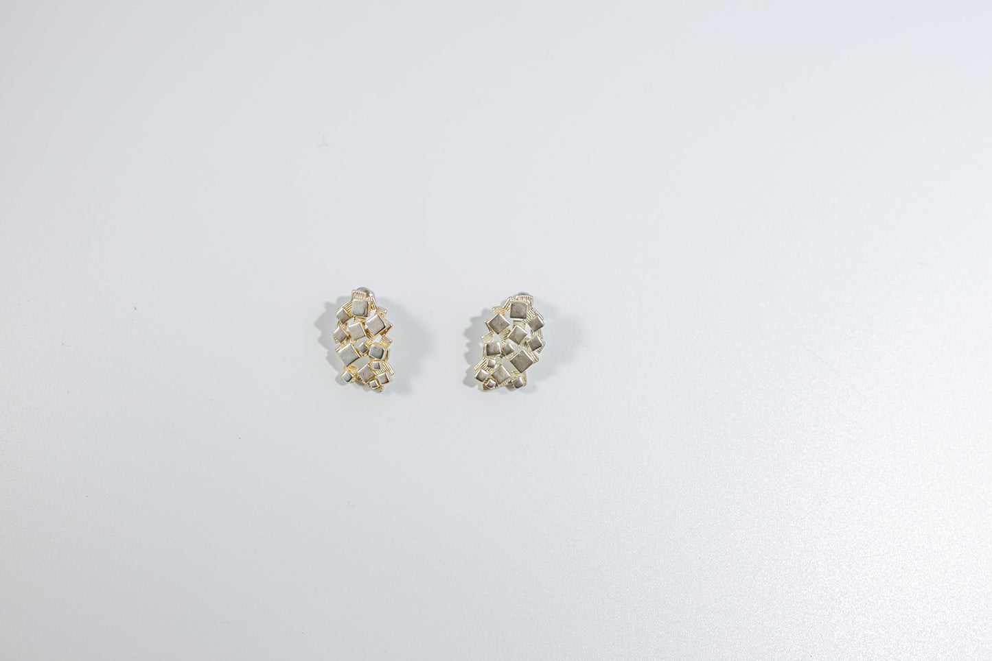 Diamond Cut Stud Earrings