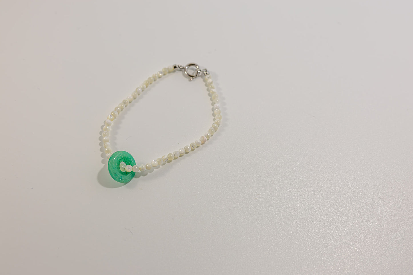 White Beaded Bracelet