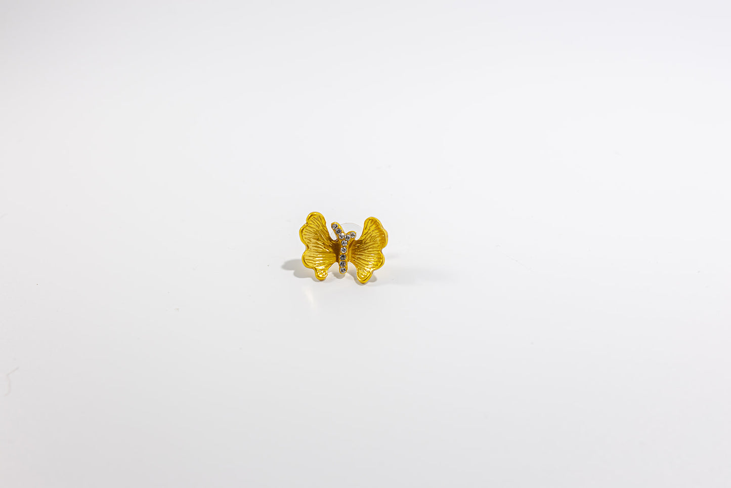 Golden Butterfly Stud Earring