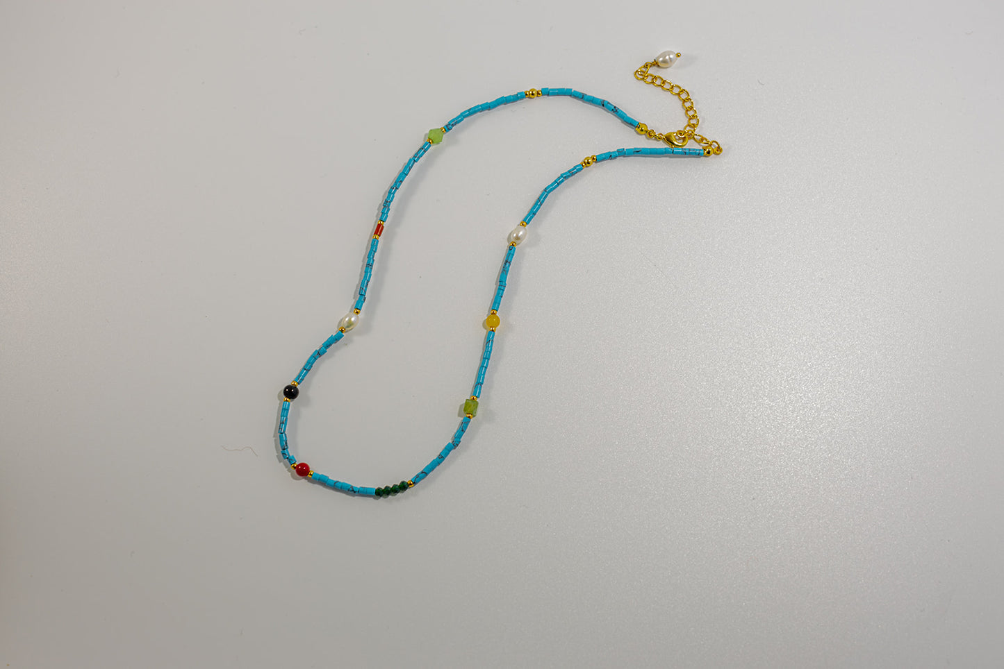 Blue Beaded Necklace