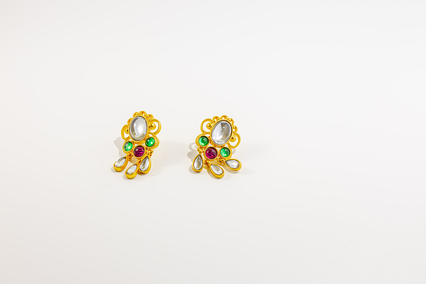 Gemstone Stud Earring