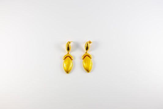 Golden Egg Drop Earrings