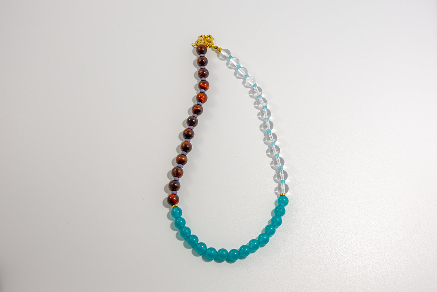 Beaded Necklace with Color Gradient