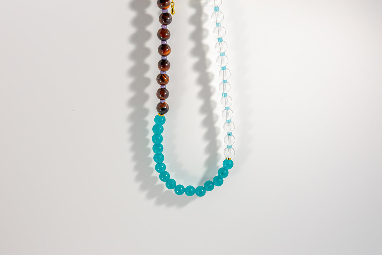 Beaded Necklace with Color Gradient