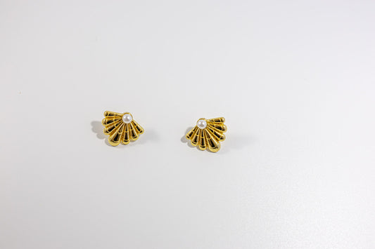 Shell Pin Pair of Earrings
