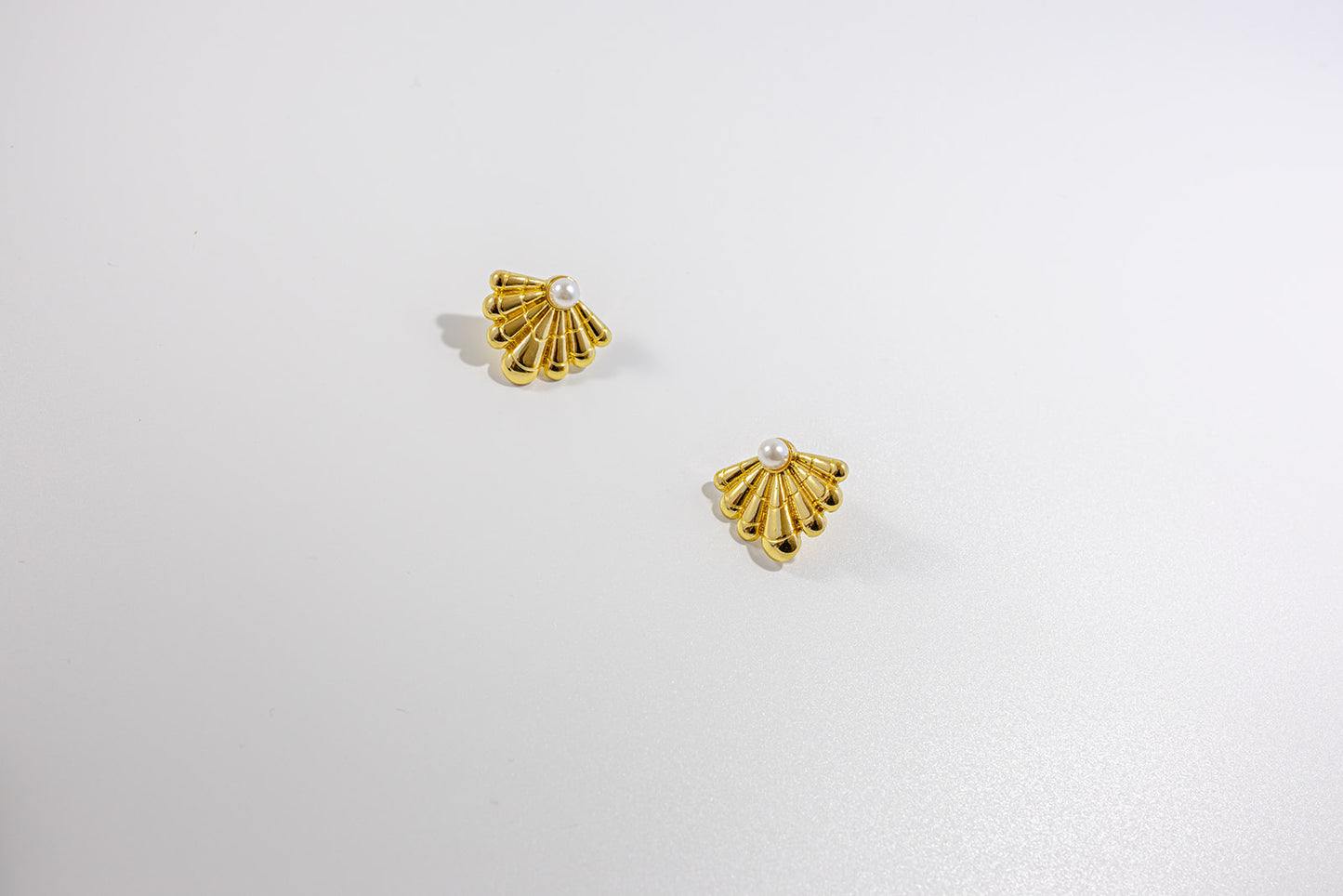 Shell Pin Pair of Earrings