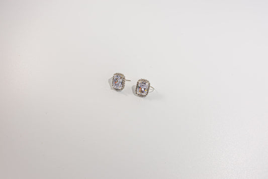 Rectangle Crystal Earrings
