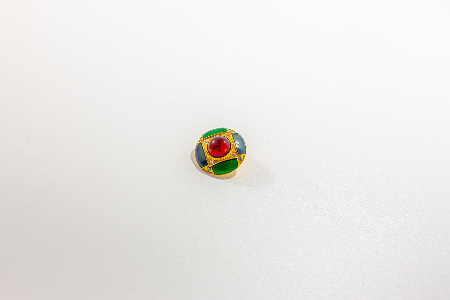 Colorful Gemstone Stud Earrings