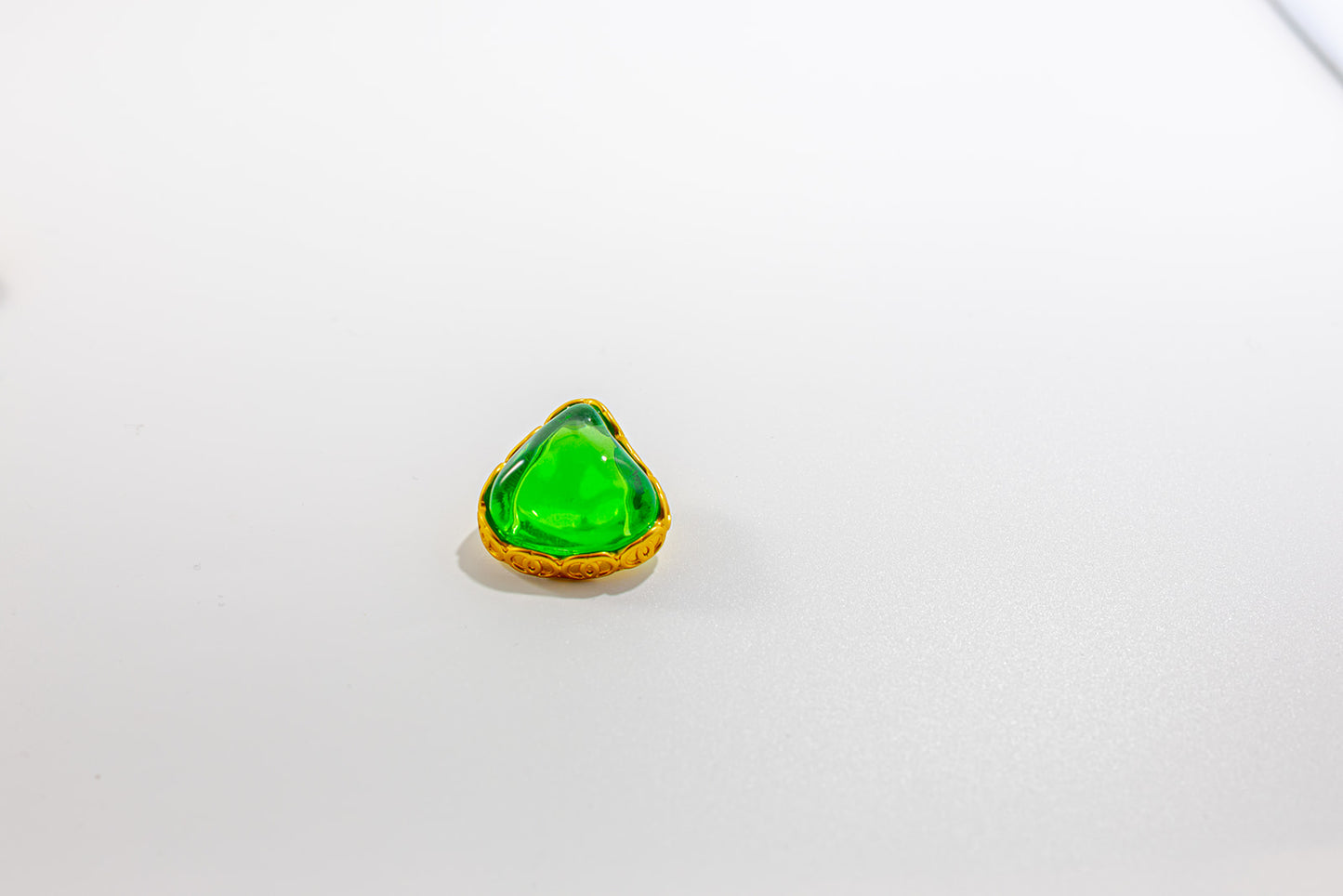 Green Triangle Earring