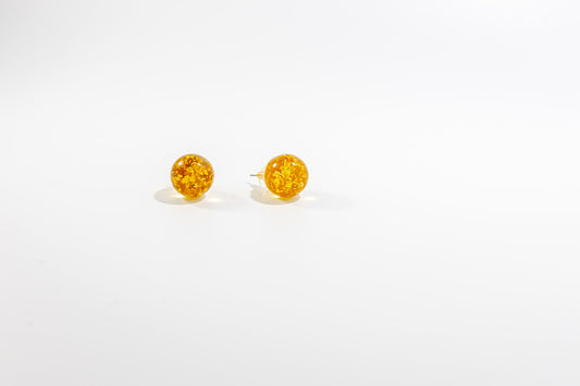 Round Yellow Earring