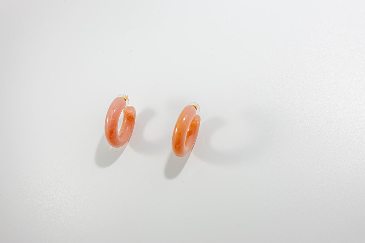 C-Shape Pink Earring