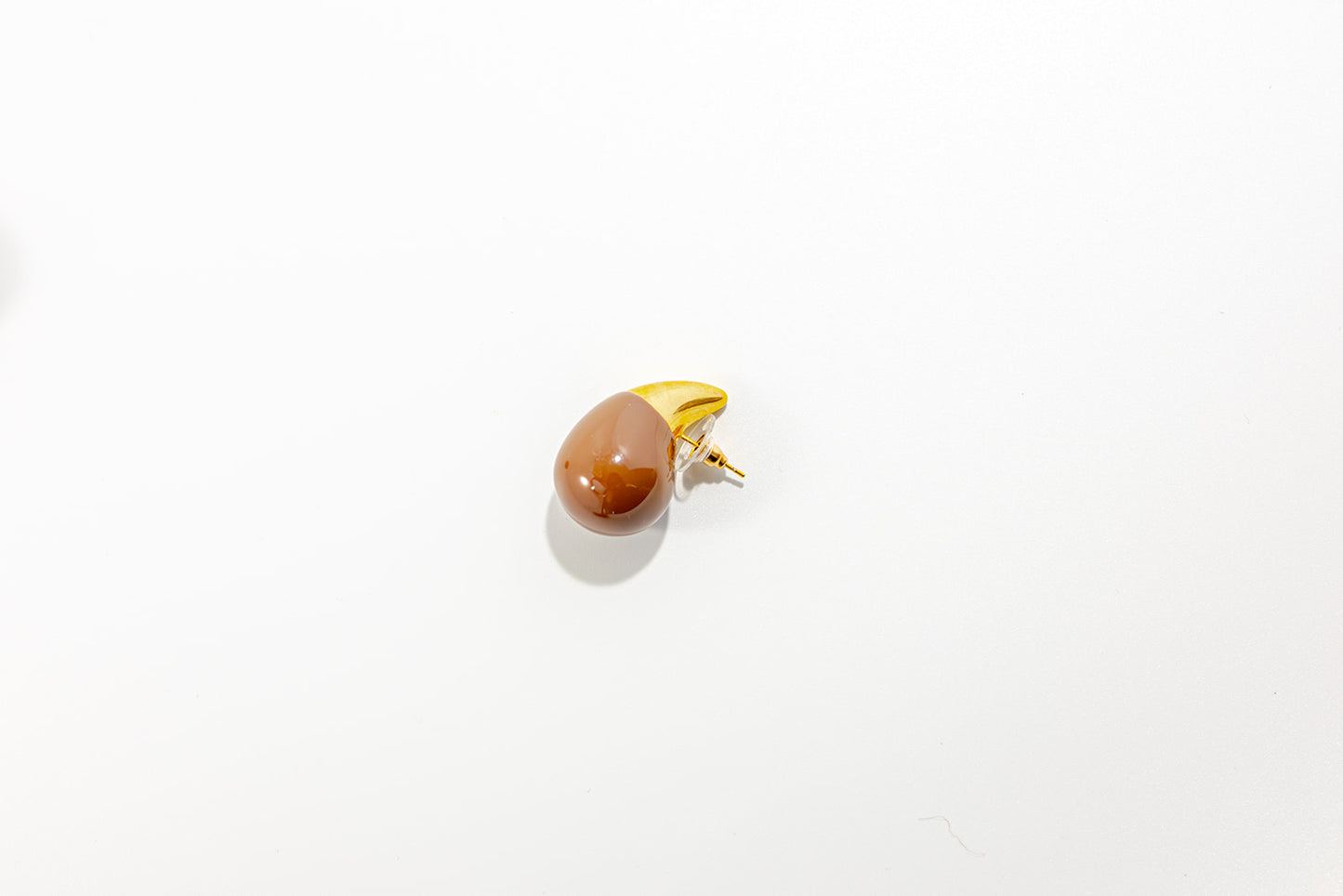 Brown Bean Earring