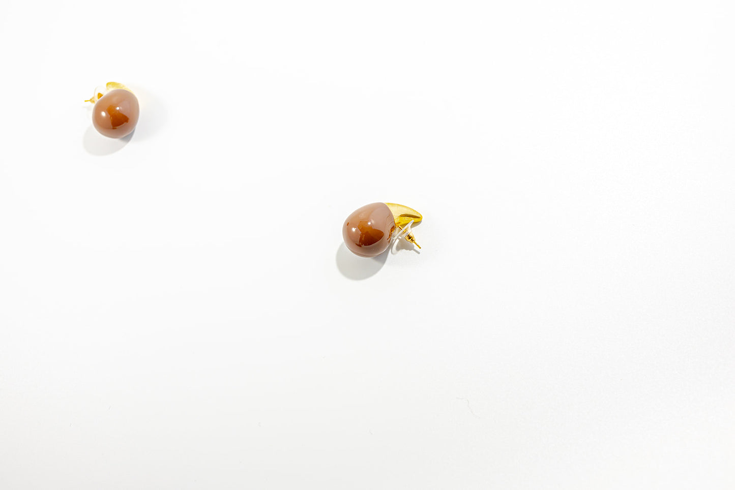 Brown Bean Earring