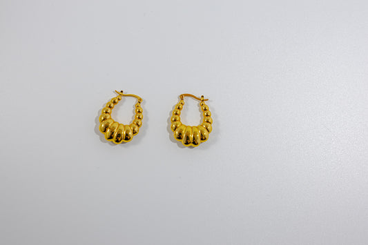 Golden Croissant Earrings