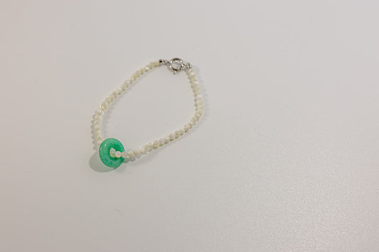 White Beaded Bracelet