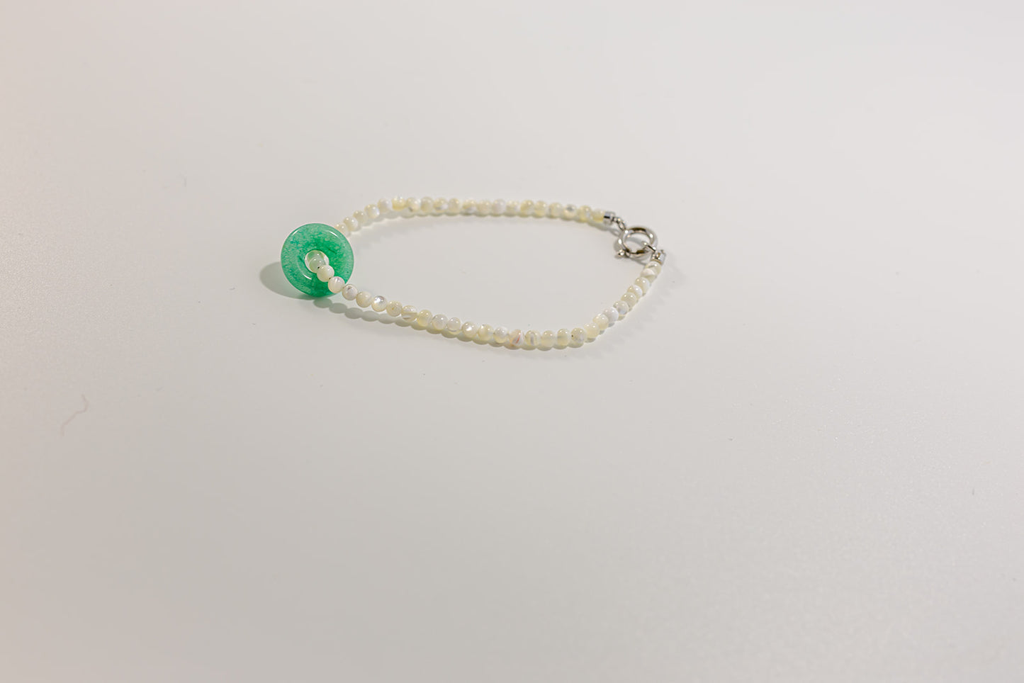 White Beaded Bracelet