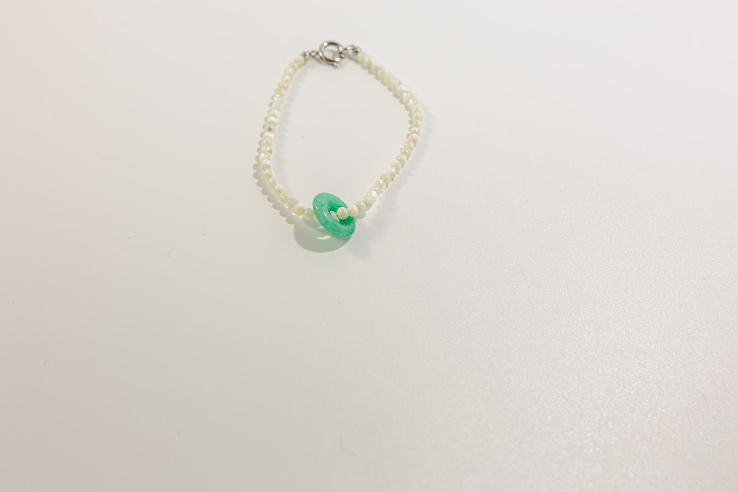 White Beaded Bracelet