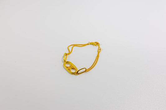 Golden Pig Nose Bracelet