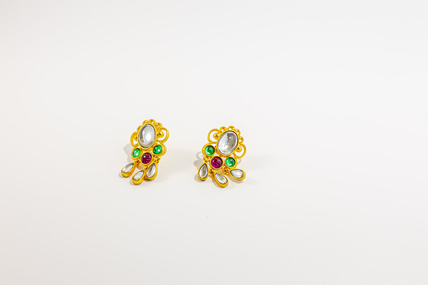 Gemstone Stud Earring