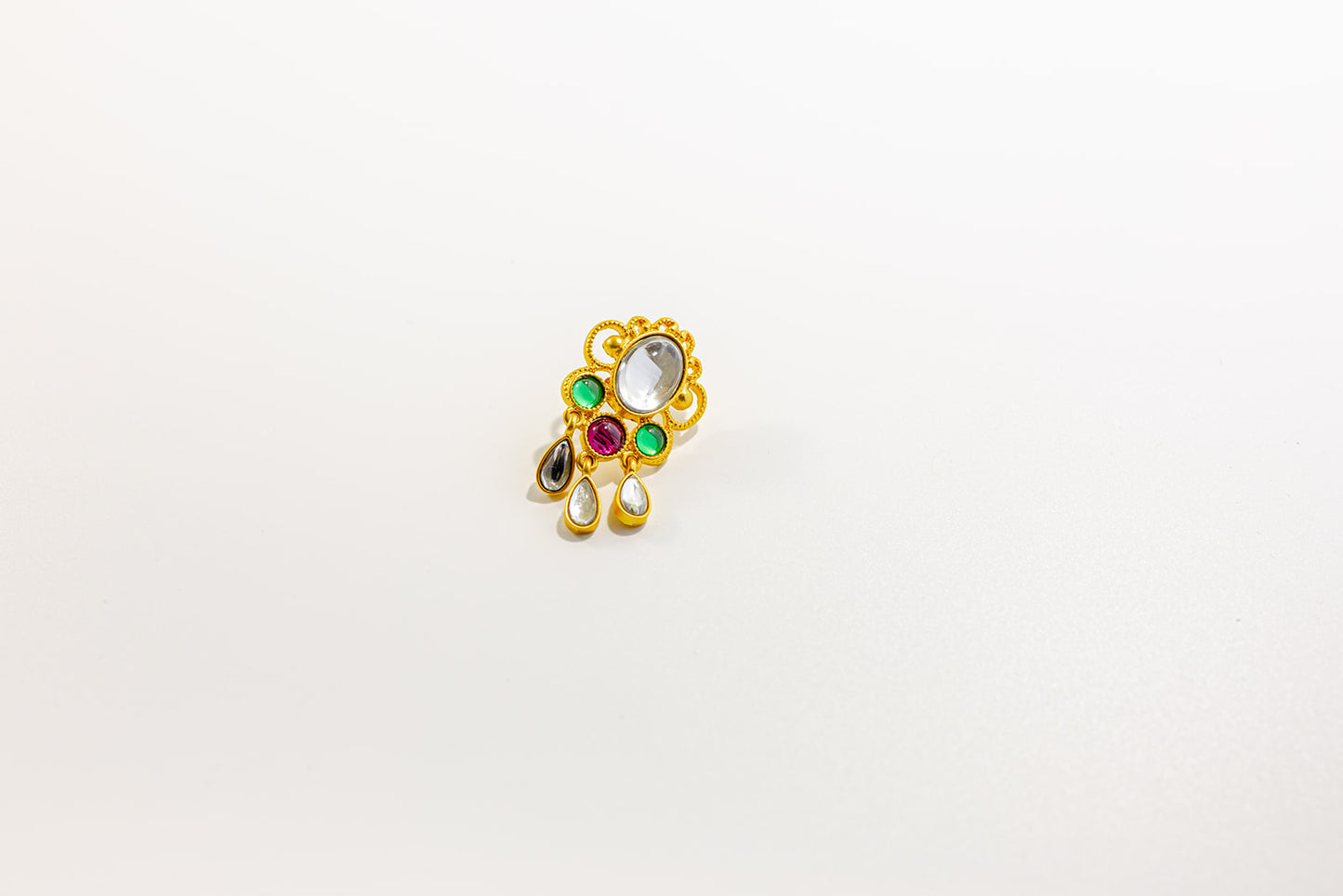 Gemstone Stud Earring